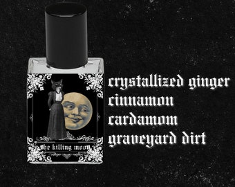 THE KILLING MOON // Crystallized Ginger, Resinous Amber, Cinnamon, Cardamom, Patchouli, Graveyard Dirt, Cedar // Gothic Witchy Perfume Oil