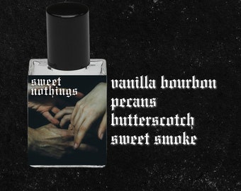 SWEET NOTHINGS // Vanilla Bourbon, Milk, Butterscotch, Honey, Salted Pecans, Sweet Smoke // Dark Academia Witchy Gothic Perfume Oil