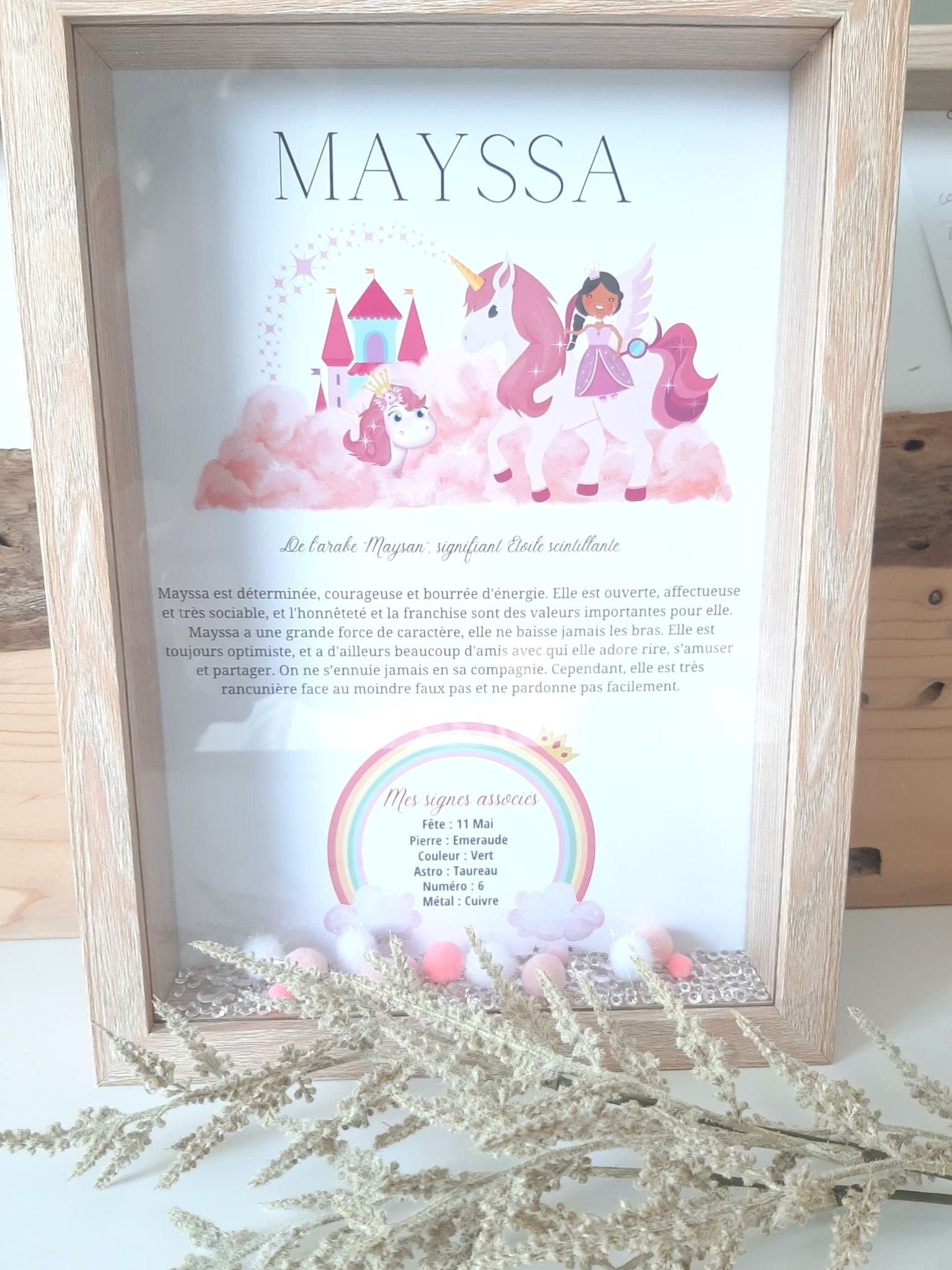 Cadre de Naissance Personnalisé