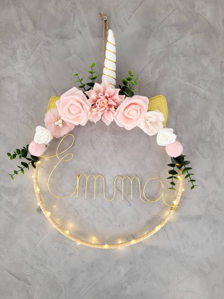 Couronne Licorne Fleurie