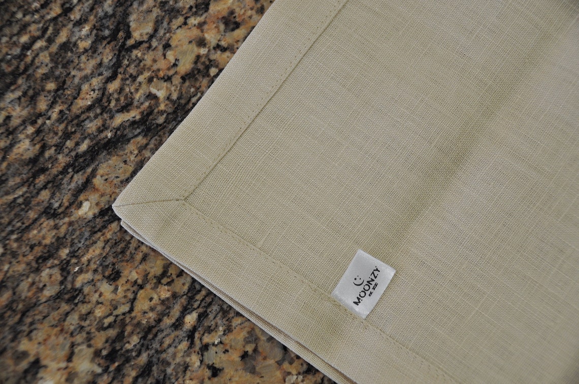 Linen Napkins Cocktail Napkins Beige Napkins Wedding Etsy