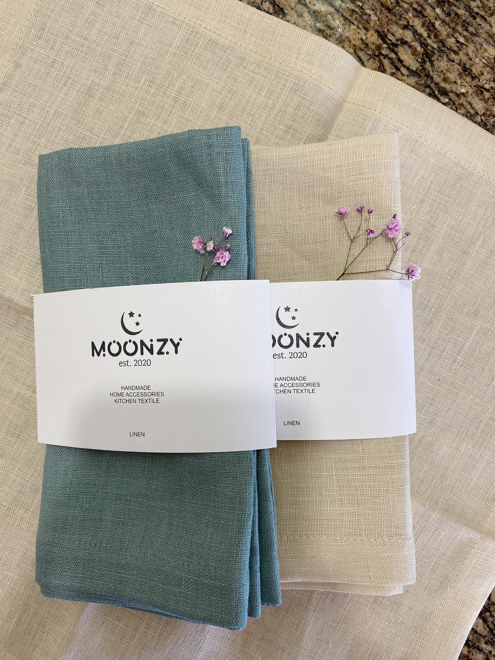 Linen Napkins Cocktail Napkins Beige Napkins Wedding Etsy