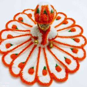 Cozy Winter Attire for Your Laddu Gopal: Poshak, Bal Gopal Dress, Woolen Outfit for Kanha Ji, Krishna Outfit, Baby Krishna Dress