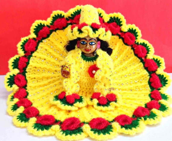 Yellow Laddu Gopal Dress with Zari Boarder / Krishna Poshak, RKF# 690 | Laddu  gopal dresses, Ladoo gopal, Laddu gopal