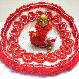 Valentine Special Ladoo Gopal Dress, Winter Attire, Bal Gopal Poshak, Kanha Ji Woolen Outfit, Gopal dress, Laddu gopal winter dress