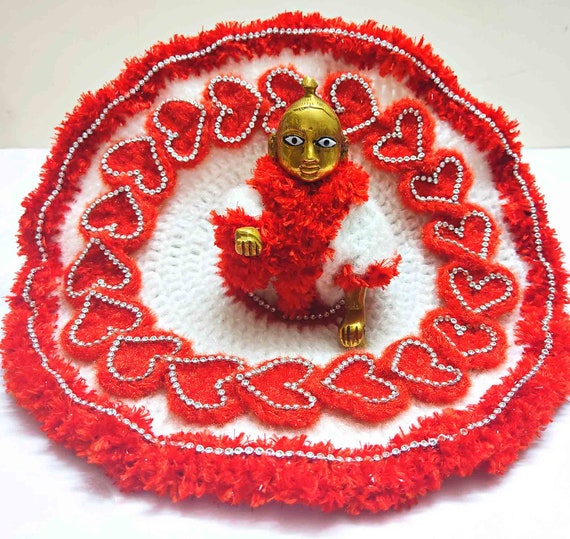 Laddu Gopal Poshak/Thakur Ji Dress/Heavy zardoushi Dress for Kanha Ji Size  3 | eBay