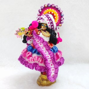 Multi Color Krishna Dress Costume - Winter Outfit with Dhoti, Mukut, and Shringar, Krishna Poshak, Krishna Attire, Vibrant Krishna Clothing