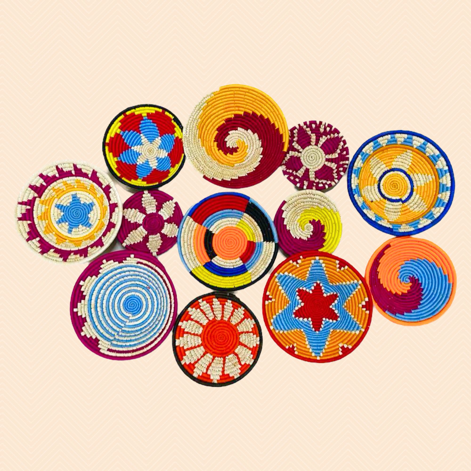 Woven Wall Basket, Wall Hanging Baskets, Basket Wall Decor, Sabai Grass