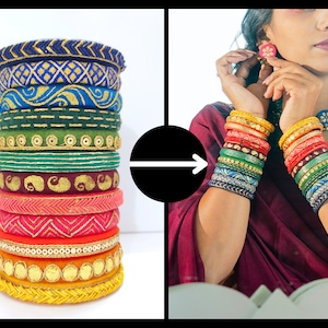 Indian colorful bangles, Indian bangles, Wedding jewelry, festive, colorful, Traditional bangles, Bridal bangles set, Personalized jewelry