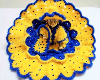 Ladoo Gopal Woolen Poshak Kanha Winter Dress Krishna Woolen Poshak Handmade Dress All Sizes
