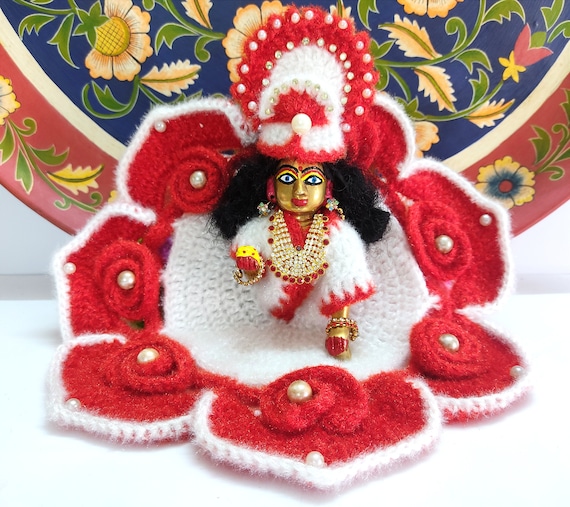 KRISHNAGALLERY1 Laddu Gopal Kanha ji Woollen Dress Winter Dress Super Soft  Size 2 No : Amazon.in: Home & Kitchen