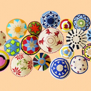 Home Decor, Wall baskets, Basket wall, Wall Hangings, Wall art, Wall hanging, Boho wall decor, Bohemian home decor, African Wall Plates