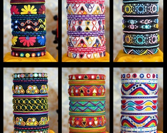2.2, 2.4, 2.6, 2.8, 2.10, 2.12, 2.14, 3.0, 3.2, 3.4 sizes navratri bangles available, custom jewelry, boho jewelry, bohemian jewelry