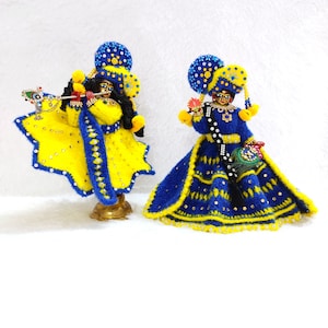 Radha Krishna Dress, Radha Krishna Winter Dress, Krishna Winter Dress, Jugal Jodi Woolen Dress, Radha Rani Dress, Radha Krishna Costume