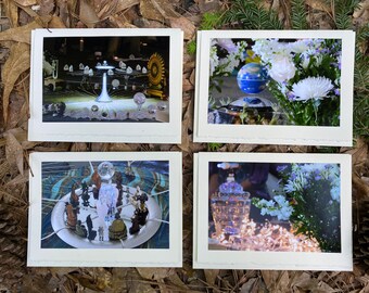 Set di carte bianche Altare di Mesa CONTATTO 2015 Cerimonia della tradizione di Pachakuti Mesa Oscar Miro-Quesada, fondatore (CON-4)