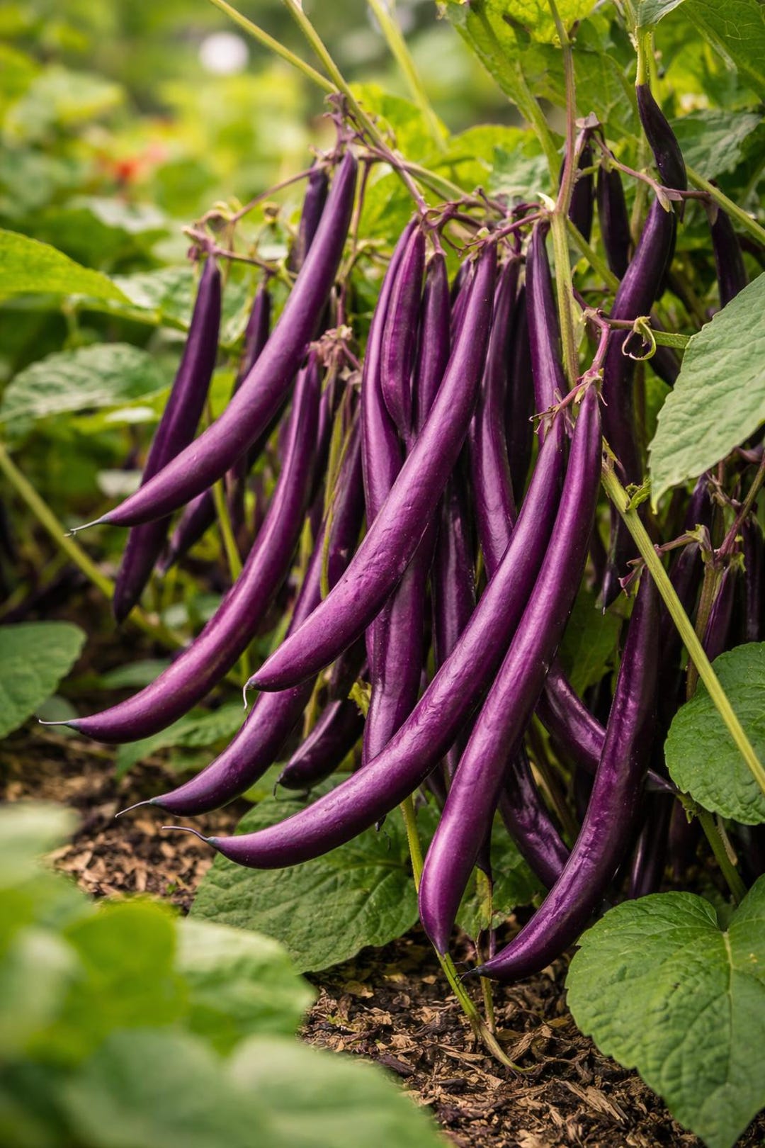 30 Deep Purple Green Beans – Royal Burgundy Heirloom Seeds (NON-GMO) - Etsy