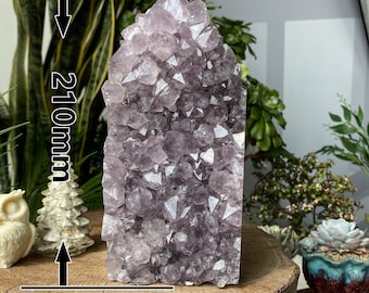 Raw Amethyst Crystal Cluster Tower , Bulk Crystals , Amethyst Quartz Raw Crystals , Amethyst Cluster Point , Crystal Gift , Home Decor