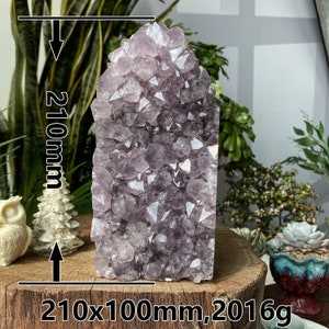 Raw Amethyst Crystal Cluster Tower , Bulk Crystals , Amethyst Quartz Raw Crystals , Amethyst Cluster Point , Crystal Gift , Home Decor