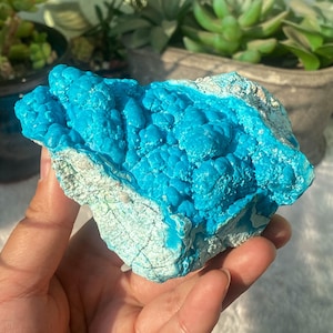 Natural Raw Botryoidal Chrysocolla Specimen | Mineral Specimen | Chakra Heart Throat | Manifestation | Transformation | Love | Protection