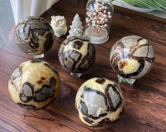 Natural Septarium Sphere Orb , Crystal Sphere , Crystal Collection , Stunning Spiritual Decor , Home Decor , Special Gift , Anniversary Gift