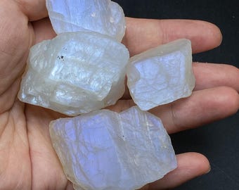 Raw White Gorgeous  Moonstone Gorgeous Rough Stone , Natural Raw Moonstone , Natural Gemstones , Pocket Crystal Stone , Moonstone Crystal
