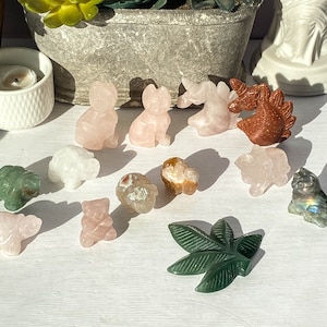 Quartz Cat , Crystal Carving , Crystal Animal , Healing Crystal Unicorn Home Decor , Birthday Gift , Special Gift , Crystal Sculpture