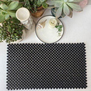 Black Obsidian Mat , Polished Obsidian Gemstone , Crystal Collection , Polished Obsidian Gemstone , Crystal Gift , Birthday Gift