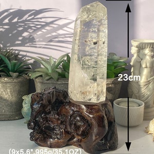 Extra Large Clear Quartz Tower , Natural Clear Quartz Wand , Quartz Wand , Natural Clear Quartz Point Obelisk , Crystal Energy