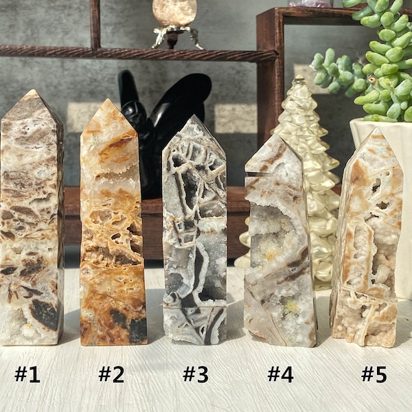 Druzy Sphalerite Tower , Druzy Sphalerite Crystal Wand Tower , Natural Druzy Sphalerite Crystal Point Obelisk , Druzy Grey Sphalerite Towers