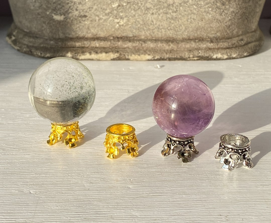 Silver Gold Sphere Stands , Mini Metal Sphere Stands for Mini Spheres