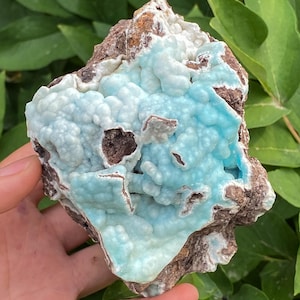 Blue Raw Hemimorphite, Raw Crystal , Natural Blue Green Mineral Specimen , Healing Stone , Collector&#39;s Gem , Untreated & Unpolished