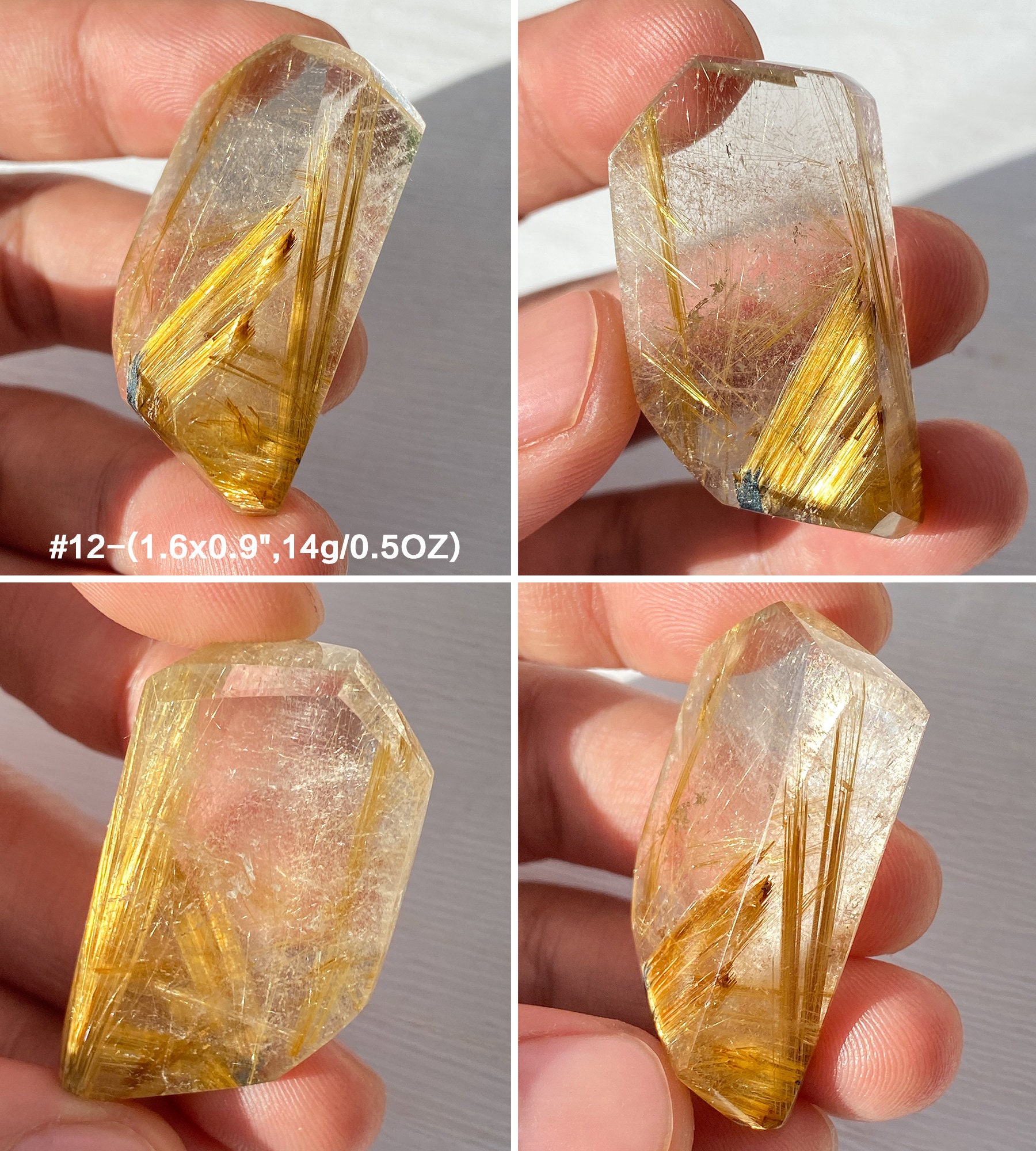 Rutilated Quartz Freeform Titanium Rutilated Quartz Crystal Etsy