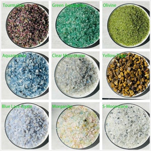 Bulk Gemstone Chips , Crushed Tumbled Crystal Chip , Choose Your Crystal , Gemstone Chips ,  Display Bottles , Crystal Tumbled