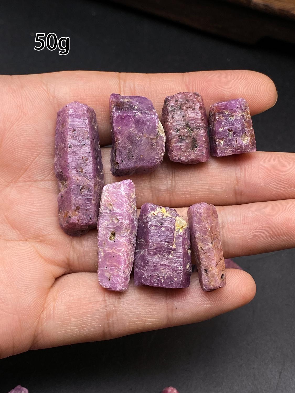 Natural Raw Red Ruby Corundum Specimen - Natural Uncut Ruby