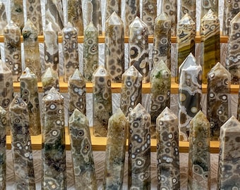 8th Vein Ocean Jasper Tower , Orbicular Ocean Jasper Tower Point