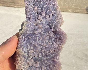 Purple Grape Agate Clusters , Natural Raw Stone Grape Chalcedony , Purple Sphere Ball Natural Stone Crystals , Mineral Specimens
