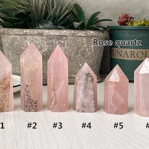 Mix Stone Crystal Tower , Obelisk Healing Crystals , Small Towers, Mixed Crystal Points , Different Sizes Natural Healing Crystal Tower