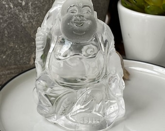 138 グラム ヒマラヤ水晶仏、水晶仏、宝石仏、ヒーリングクリスタル