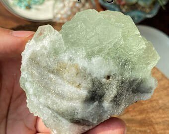 Green Cubic Fluorite Raw , Fluorite Specimen , Cubic Fluorite Specimen , Crystals Rocks Mineral Specimen , Special Gifts , Birthday Gift