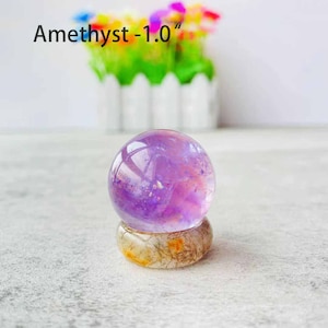Mini Crystal Sphere, Assorted Mini Spheres , Crystal Gift , Home Decoration , Mini Crystal Sphere Ball , Mini Flower Agate Sphere