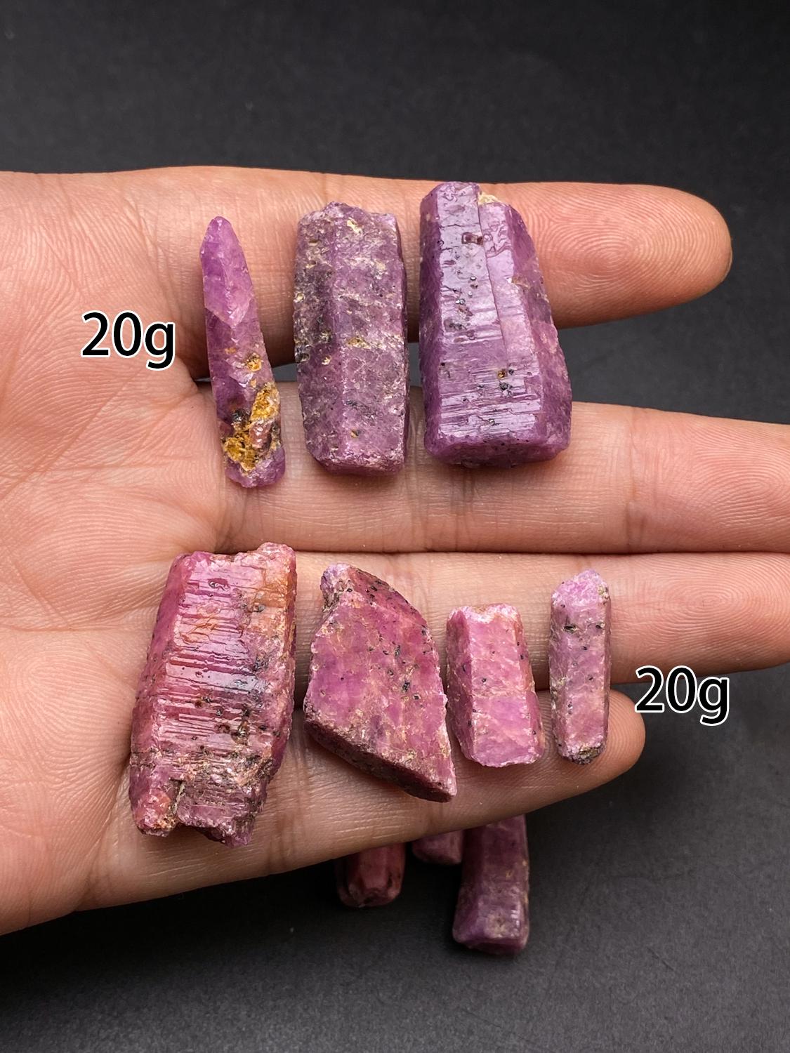Natural Raw Red Ruby Corundum Specimen - Natural Uncut Ruby