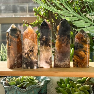 Generador de puntos de obelisco de torre Auralite 23, torre de cristal violeta, piedra preciosa natural rara, colección de cristales, impresionante decoración espiritual