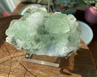 Green Cubic Fluorite Raw , Fluorite Specimen , Cubic Fluorite Specimen , Crystals Rocks Mineral Specimen , Special Gifts , Birthday Gift