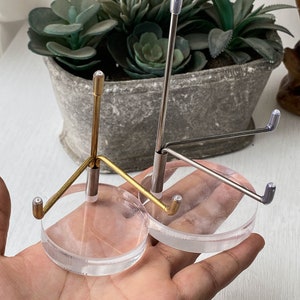 Verstellbarer Ausstellungsstand für Mineralprobe, Wohnkultur, runde Acrylbasis, Kristallscheibenstandbasis, Geburtstagsgeschenk, besondere Geschenke