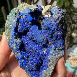 Natural Azurite Crystal Cluster ,  Azurite Specimen , Home Decoration , Crystal Decor ,  Energy Crystal , Malachite Specimen , Crystal Gift