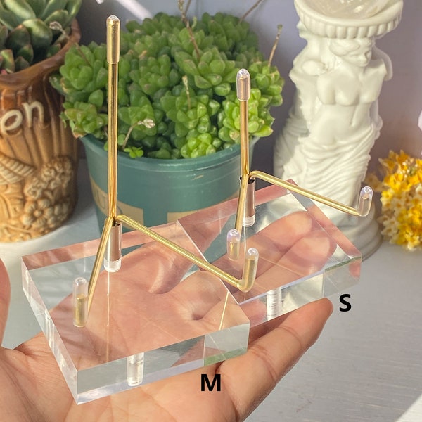 Adjustable Display Stand For Mineral Specimen , Home Decor , Acrylic Square Base , Crystal Slice Stand Base , Birthday Gift , Special Gifts