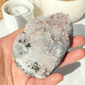 Crystal Chalcopyrite , Natural Crystal Chalcopyrite Symbiosis Specimen , Raw Crystal , Large Quartz Crystal Cluster , Birthday Gift