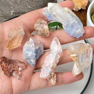 Natural Blue Dumortierite Specimen , Dumortierite In Quartz Point , Raw Crystal , Dumortierite Included Quartz , Birthday Gift