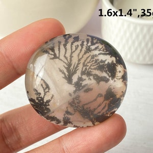 Dendritic Clear Quartz Cabochon , Natural Scenic Dendritic Crystal Loose Stone , Scenic Cabochon , Special Gifts , Birthday Gift