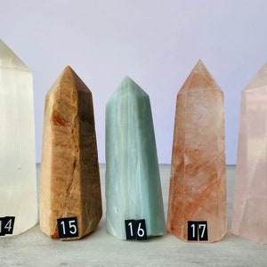 Natürliche Kristallpunkte, Kristallturm, Heilender Kristall, Kristallobelisk, Handgemacht, Kristallgeschenk, Innendekoration